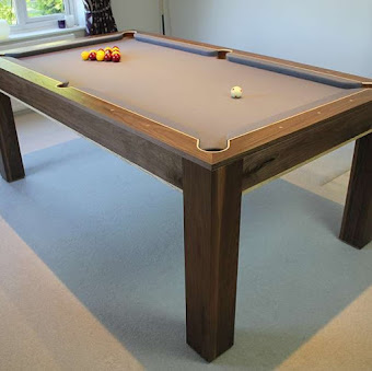 The Refined Custom - Black Walnut Wood - Dining & Pool Table Design